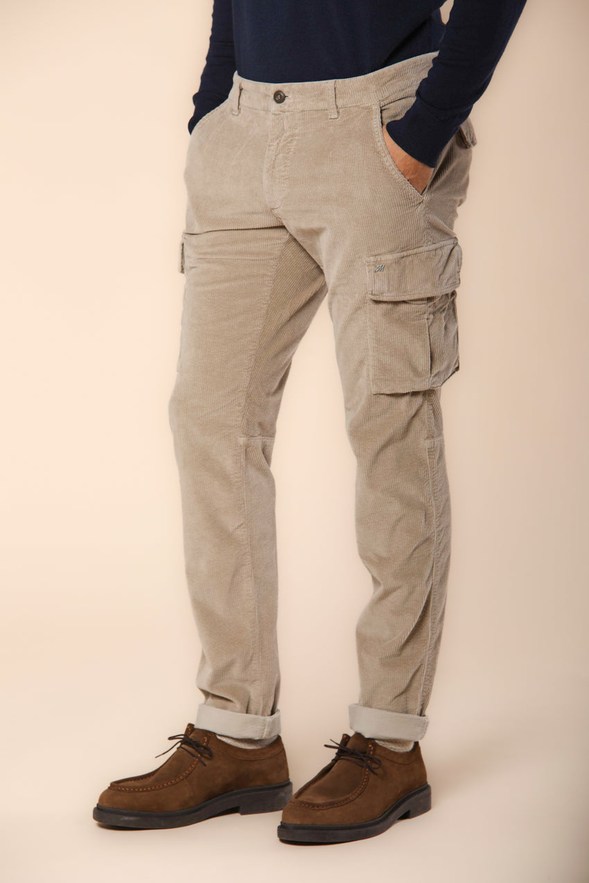 Chile pantalón cargo hombre en pana 500 rayas extra slim