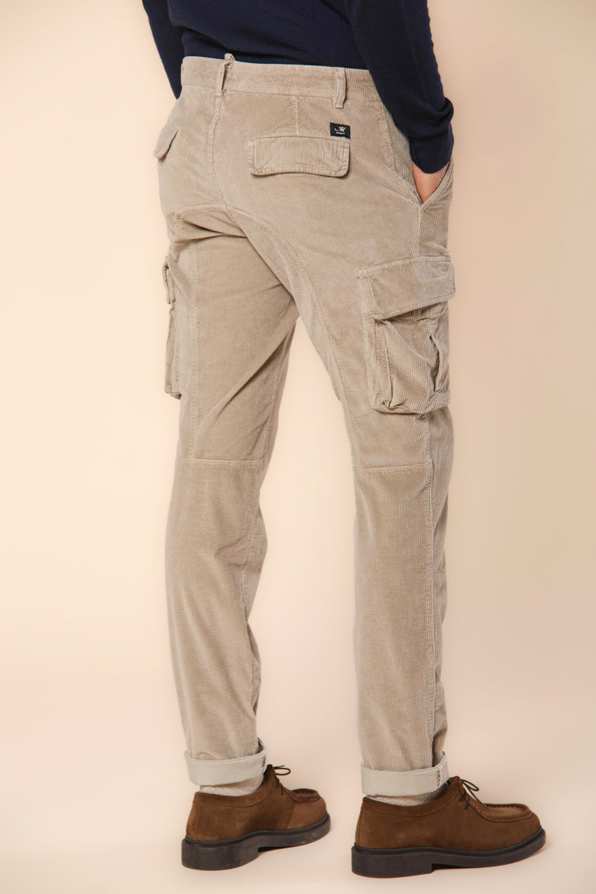 Chile men's cargo pants in velvet 500 stripe extra slim fit