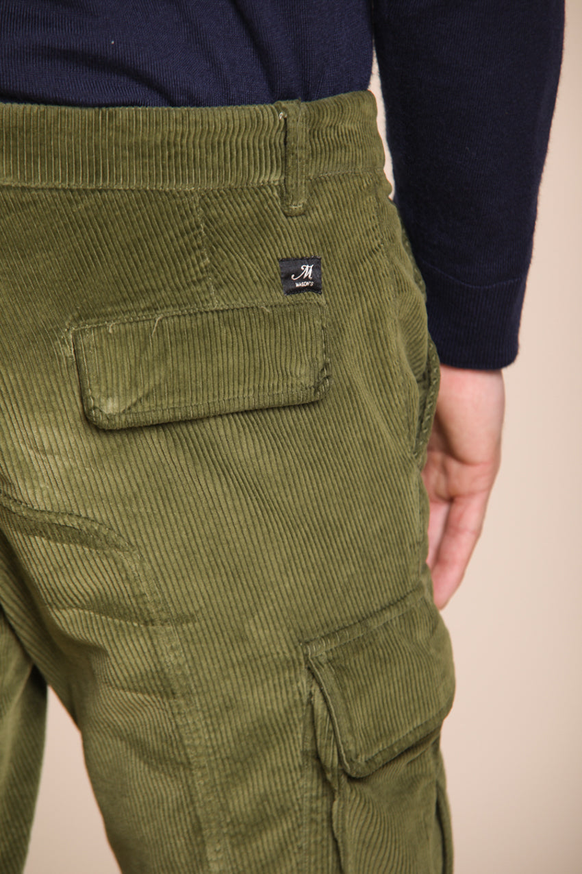 Chile pantalon cargo homme en velours 500 côtes extra slim fit ①