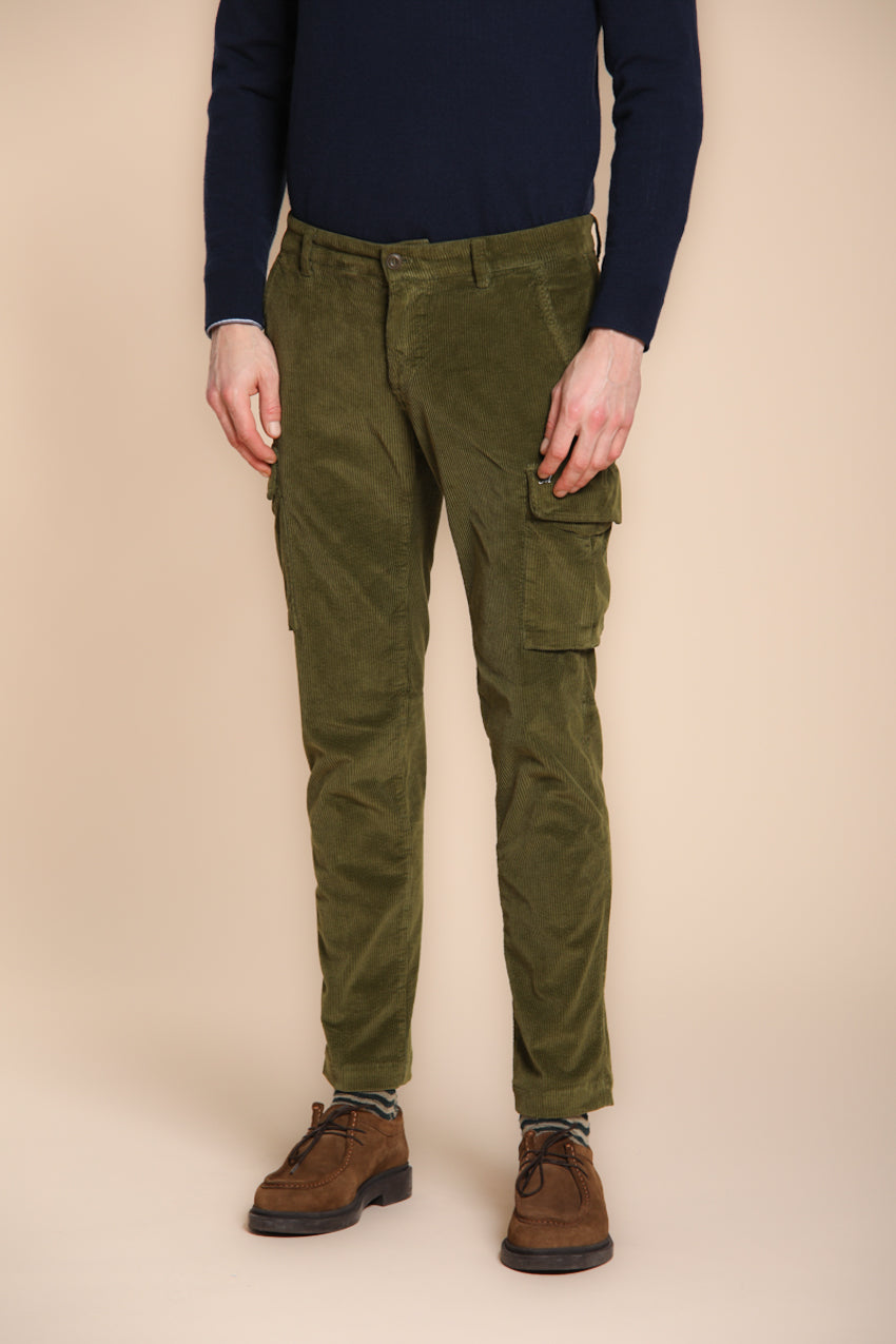 Chile pantalon cargo homme en velours 500 côtes extra slim fit ①