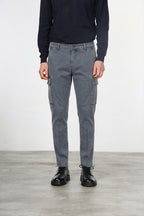 Chile pantalón cargo hombre de gabardina stretch extra slim fit ①
