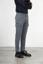 Chile pantalón cargo hombre de gabardina stretch extra slim fit ①