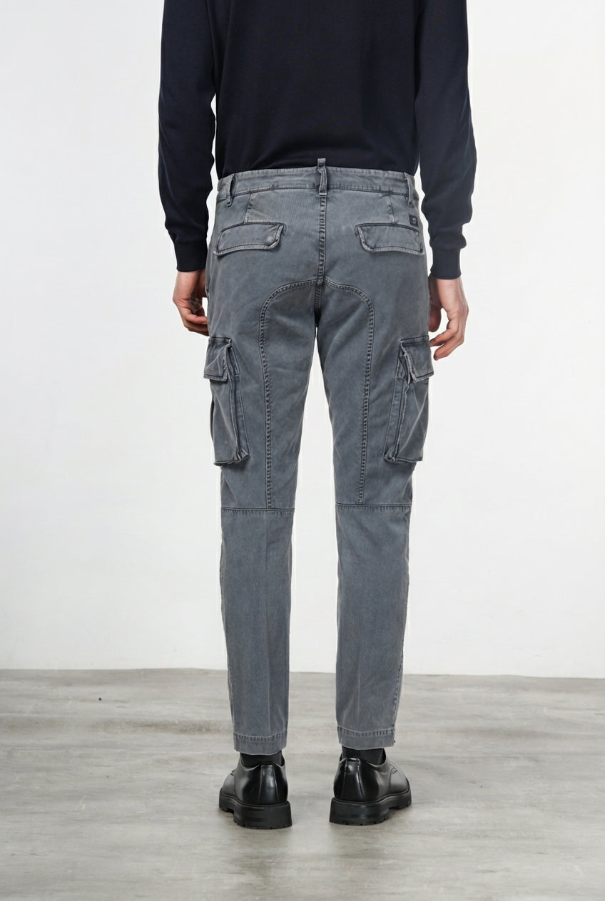 Chile pantalón cargo hombre de gabardina stretch extra slim fit ①