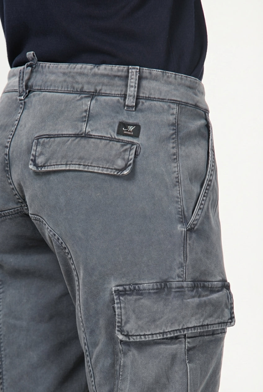Chile pantalón cargo hombre de gabardina stretch extra slim fit ①