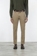 Chile pantalone cargo uomo in gabardina stretch extra slim fit ①
