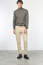 Chile pantalone cargo uomo in gabardina stretch extra slim fit ①