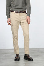 Chile pantalone cargo uomo in gabardina stretch extra slim fit ①