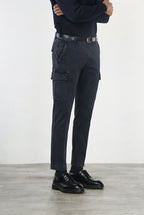 Chile 1 Pinces pantalón cargo hombre de gabardina stretch extra slim fit ①