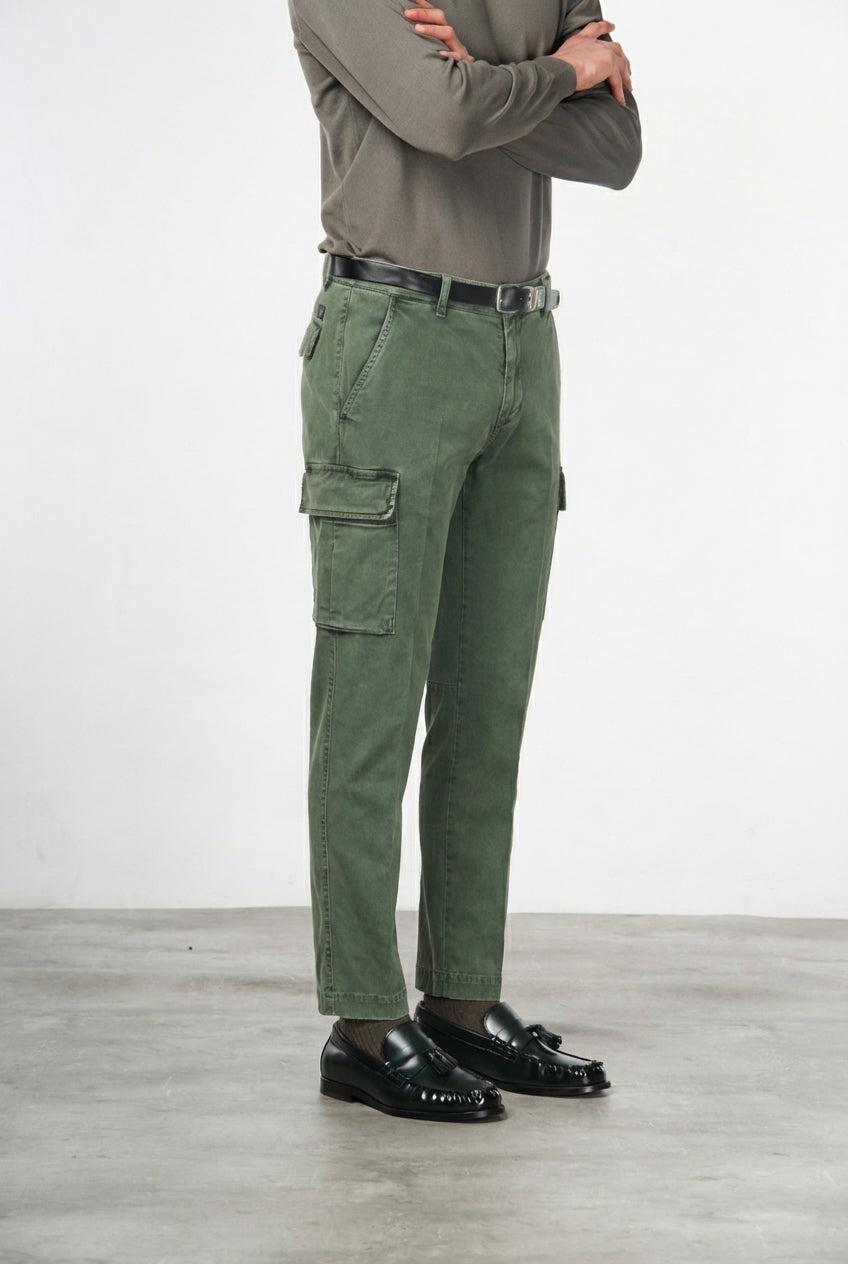 Chile Cargohose für Herren aus Stretch-Gabardine, Extra Slim Fit ①