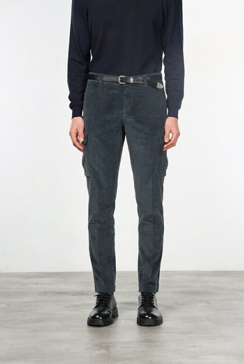 Chile cargo hombre de pana 500 rayas extra slim fit ①