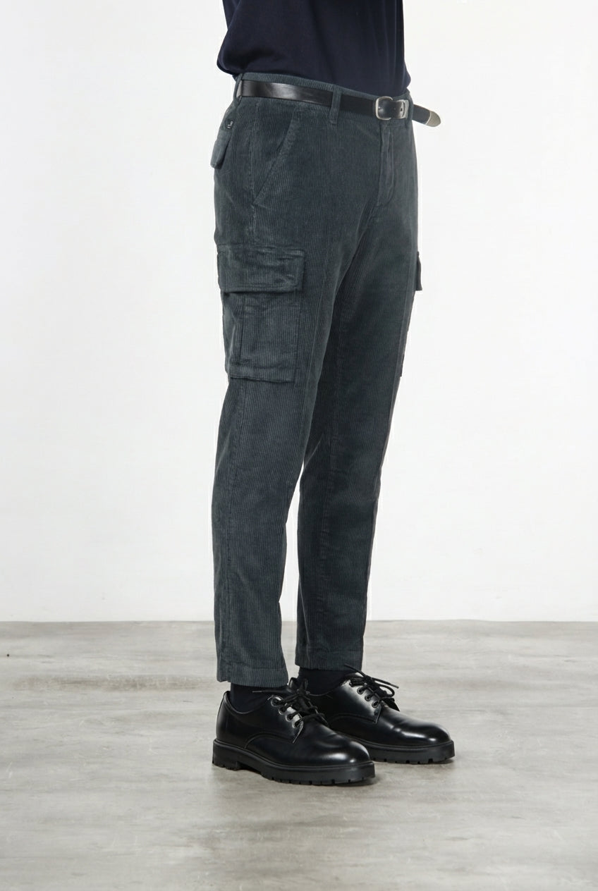 Chile cargo hombre de pana 500 rayas extra slim fit ①