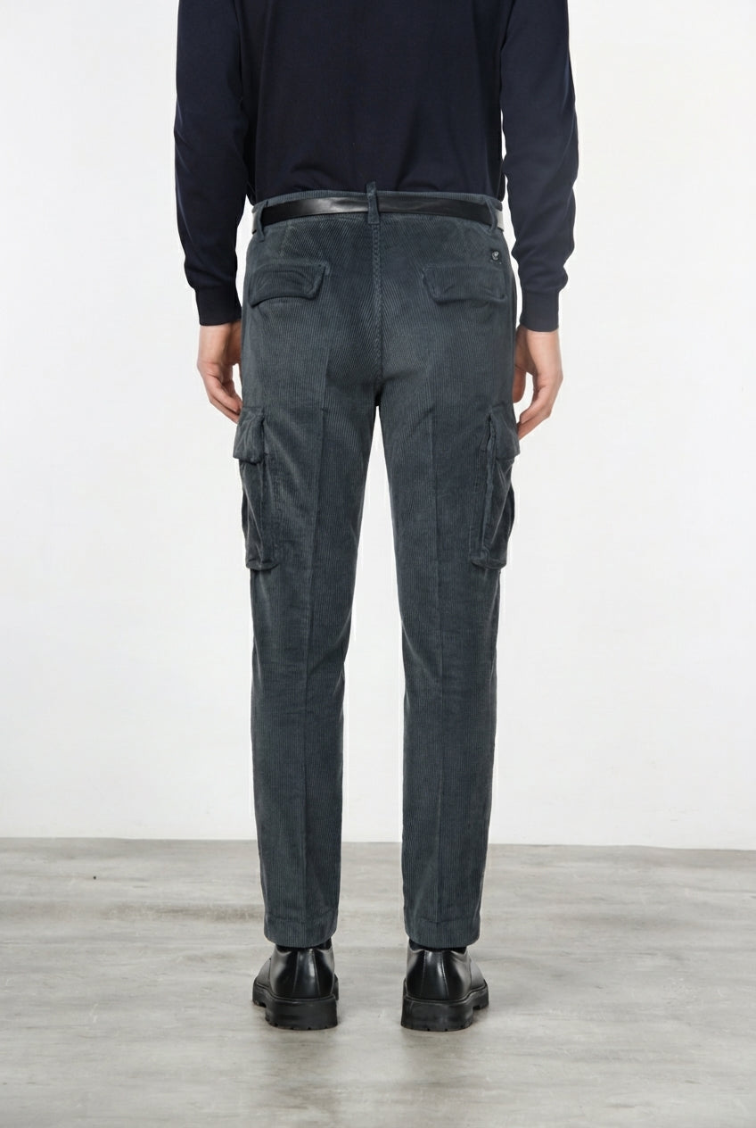 Chile cargo hombre de pana 500 rayas extra slim fit ①