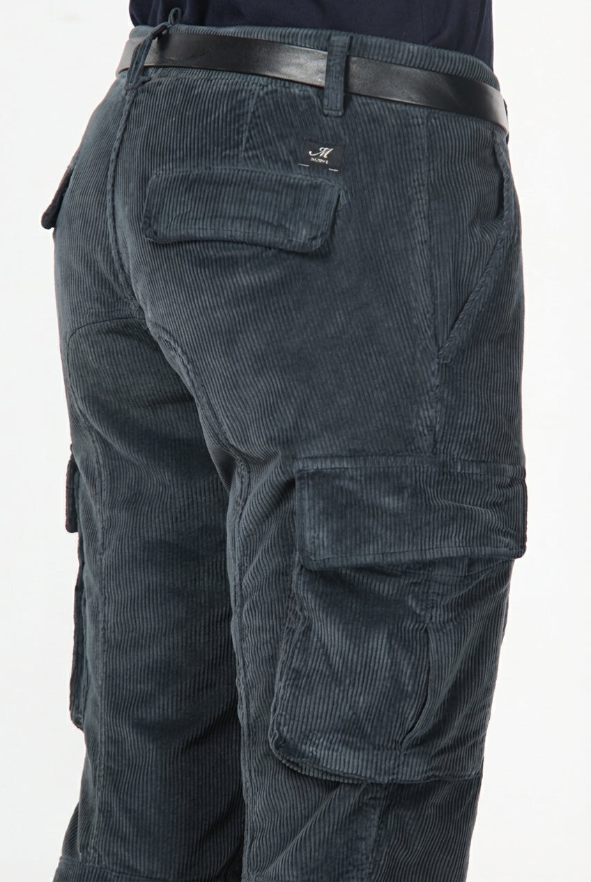 Chile cargo hombre de pana 500 rayas extra slim fit ①