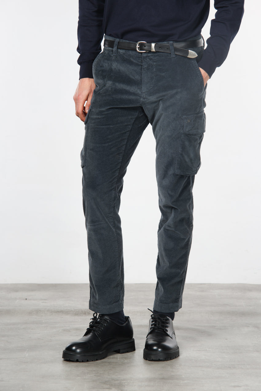 Chile cargo hombre de pana 500 rayas extra slim fit ①