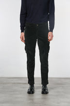 Chile pantalón cargo de hombre en terciopelo 500 líneas extra slim fit ①