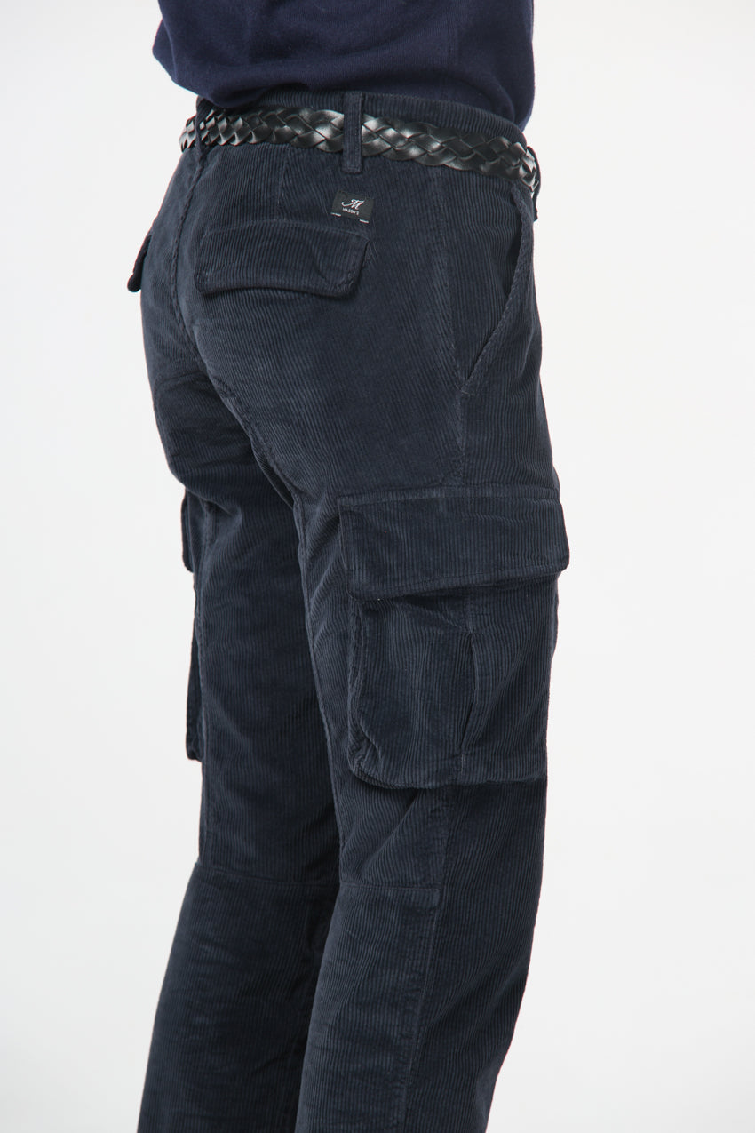 Chile pantalone cargo uomo in velluto 500 righe extra slim fit ①
