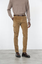  Chile Cargo-Hose Herren aus Cord mit 500 Rippen, Extra Slim Fit ①