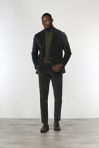 Chile pantalón cargo de hombre en terciopelo 500 rayas con extra slim fit ①