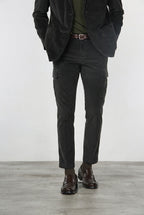 Chile pantalón cargo de hombre en terciopelo 500 rayas con extra slim fit ①