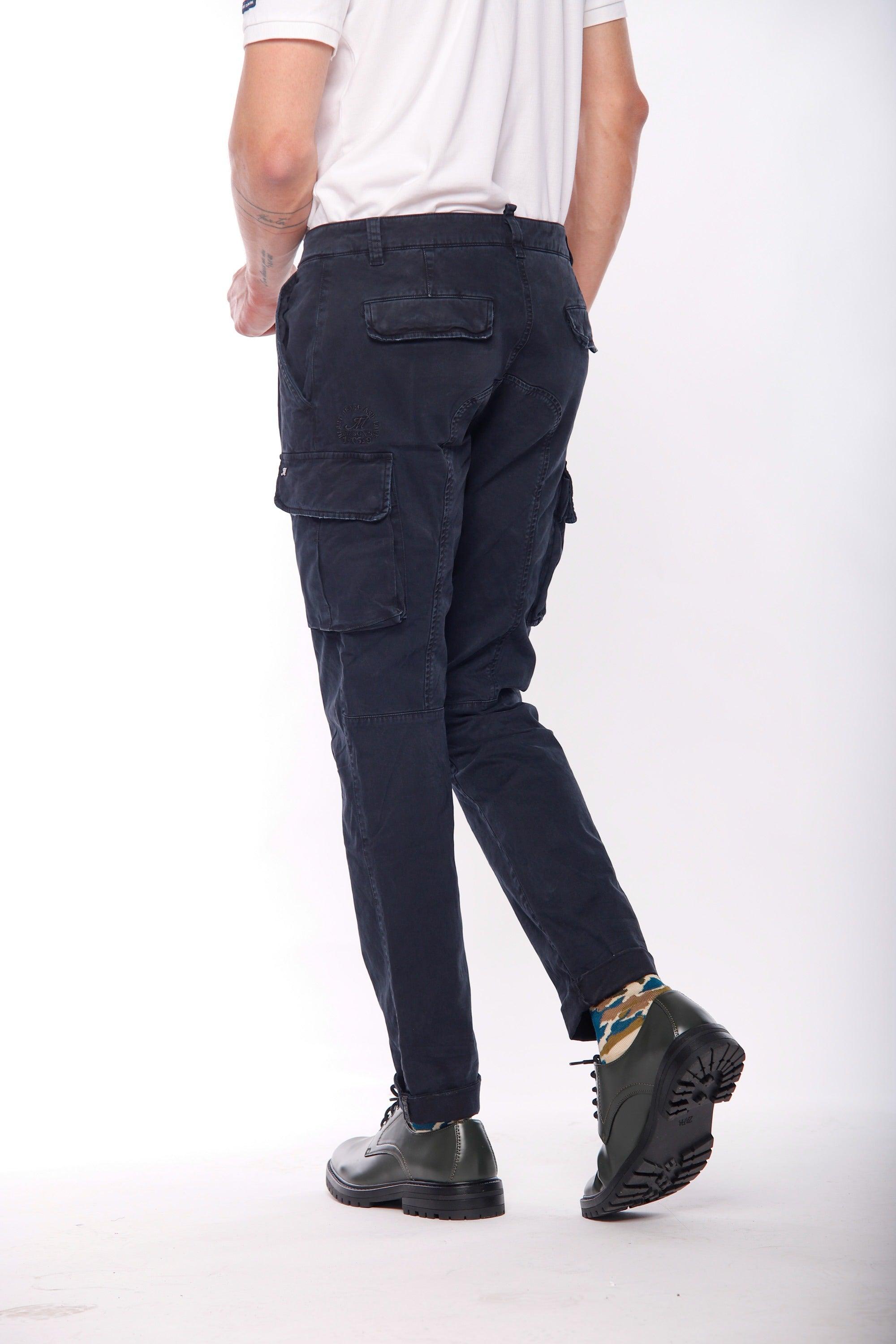 Chile pantalon cargo homme en gabardine coupe extra slim ①