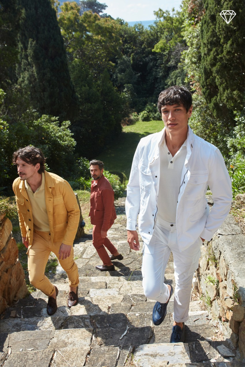 Chile Herren Cargo-Hose in Stretch-Satin Extra Slim Fit ①