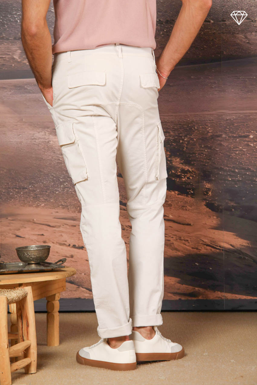 Chile pantalón cargo de hombre en satén elástico Extra slim fit ①