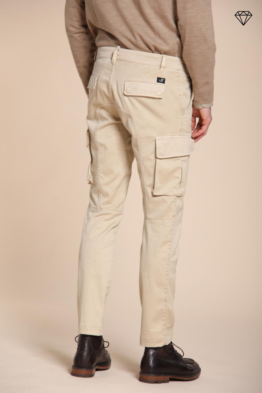 Foto 3 Chile pantalone cargo uomo in gabardina extra slim fit ①