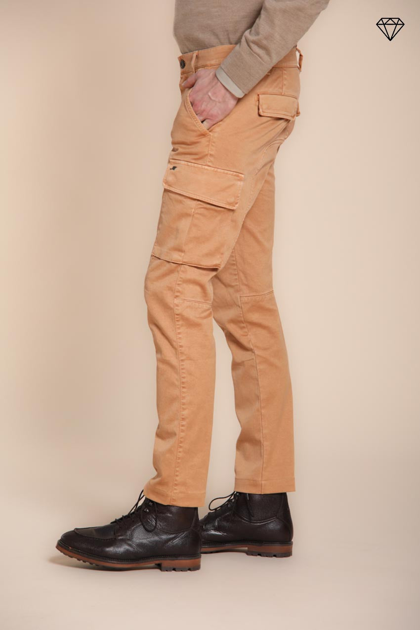 Foto 4 Chile pantalone cargo uomo in gabardina extra slim fit ①