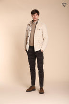 Foto 7 Chile pantalone cargo uomo in gabardina extra slim fit ①