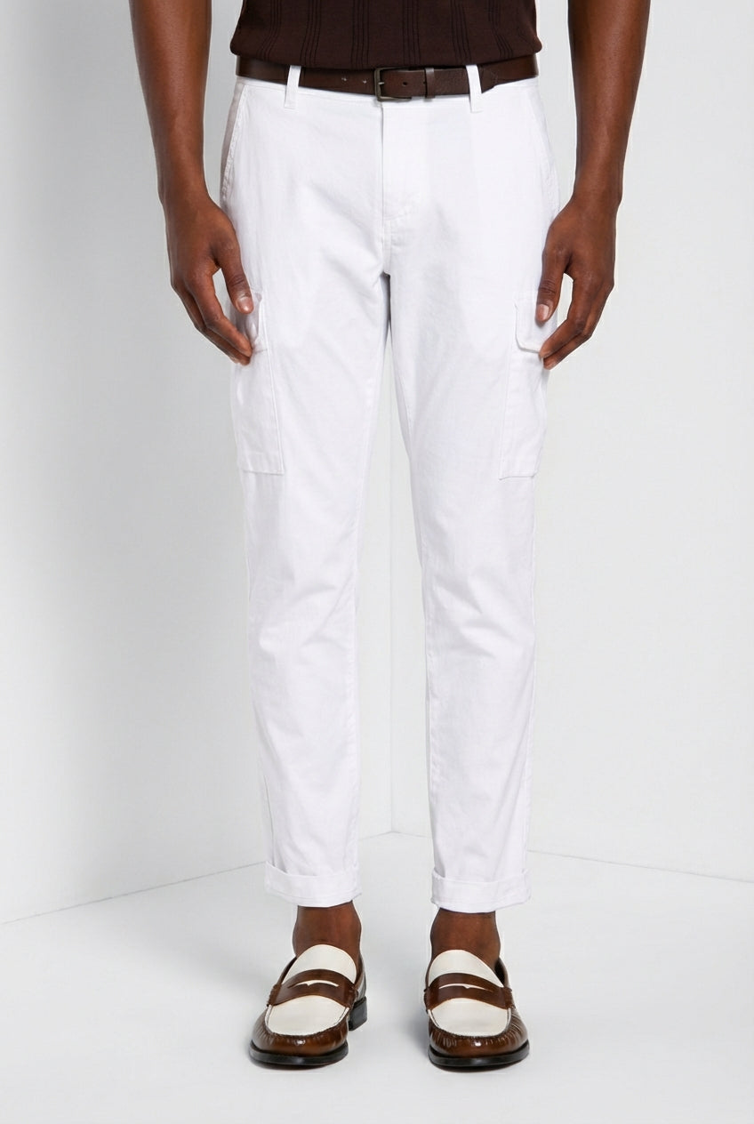 Chile Herren Cargo Hose aus Stretch-Satin extra slim fit ①