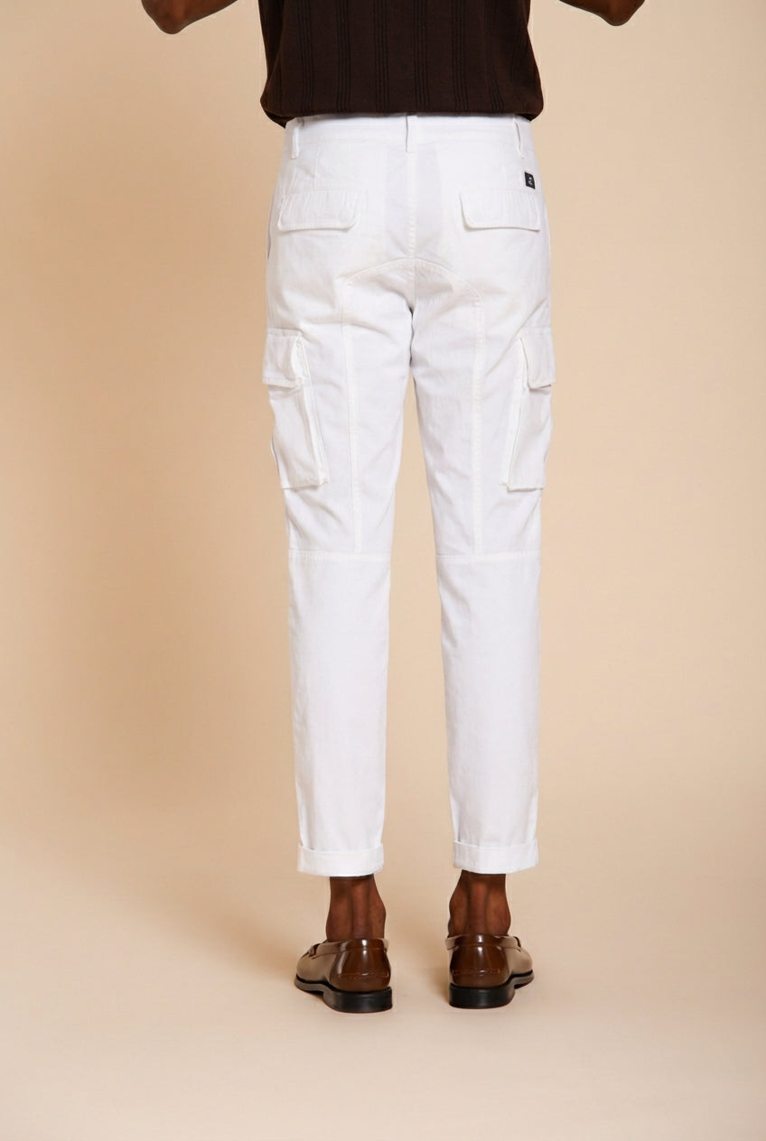 Chile men's cargo pants in stretch satin extra slim fit ①