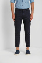 Chile pantalón cargo hombre en raso stretch extra slim fit ①