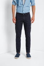 Chile pantalón cargo hombre en raso stretch extra slim fit ①