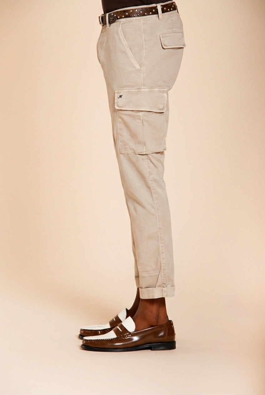 Chile Herren Cargo Hose aus Stretch-Satin extra slim fit ①