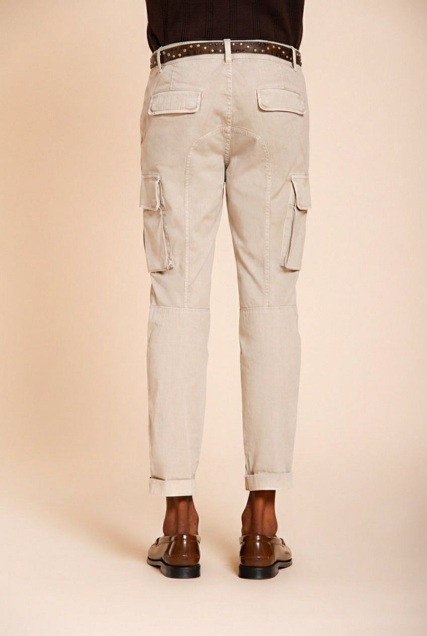 Chile Herren Cargo Hose aus Stretch-Satin extra slim fit ①