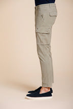 Chile pantalone cargo uomo in raso stretch extra slim fit ①