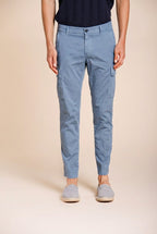 Chile pantalone cargo uomo in raso stretch extra slim fit ①