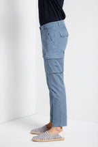 Chile pantalone cargo uomo in raso stretch extra slim fit ①