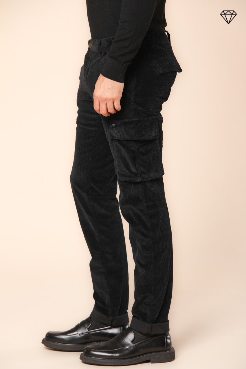 Chile men's cargo trousers in 500-wale velvet extra slim fit ①