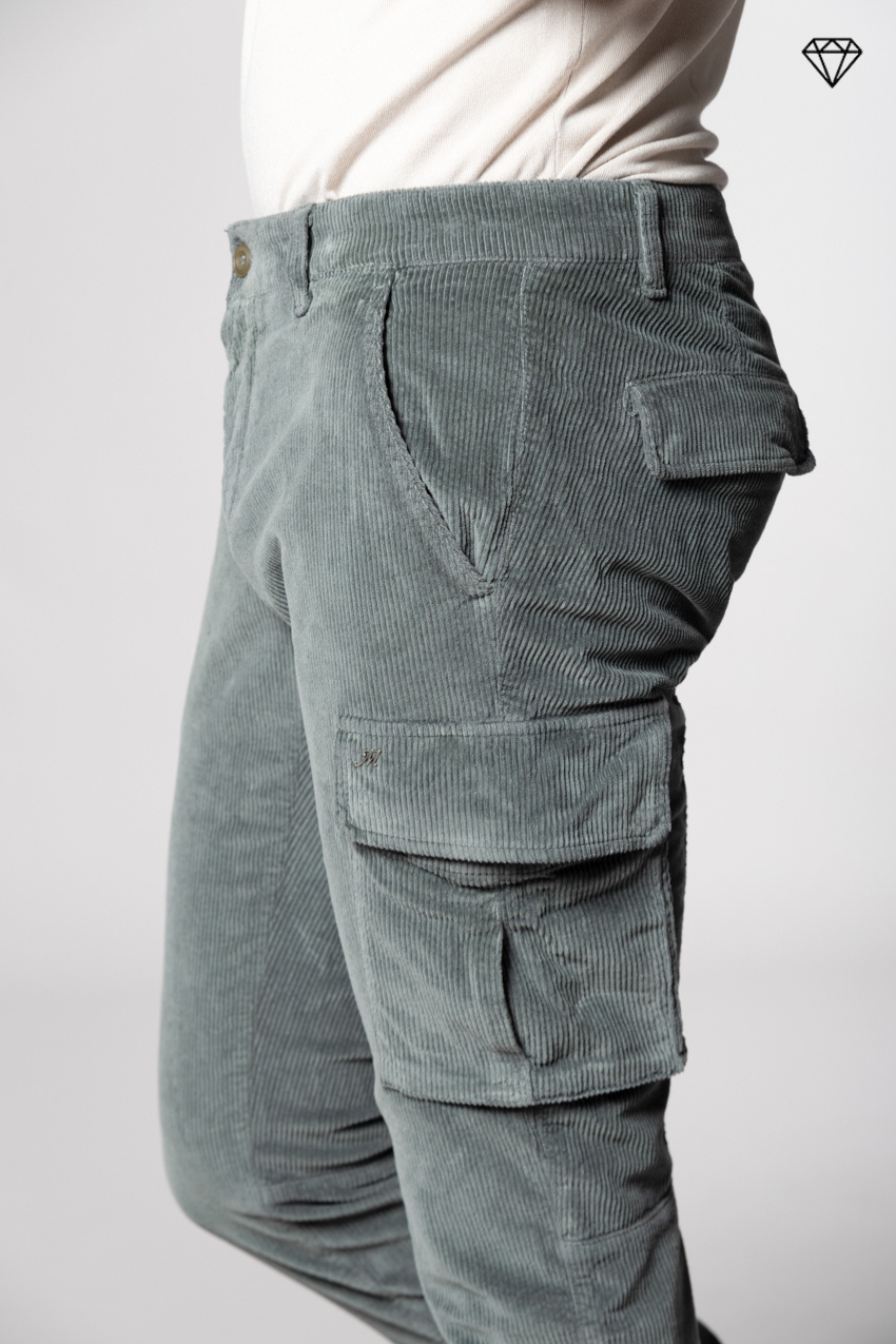 Chile pantalón cargo hombre de pana 500 líneas extra slim fit ①