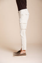 Chile pantalone cargo uomo in raso stretch extra slim fit ①