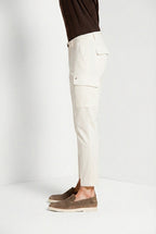 Chile men's cargo pants in stretch satin extra slim fit ①