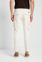 Chile men's cargo pants in stretch satin extra slim fit ①