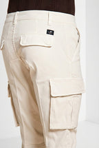 Chile men's cargo pants in stretch satin extra slim fit ①