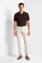 Chile men's cargo pants in stretch satin extra slim fit ①