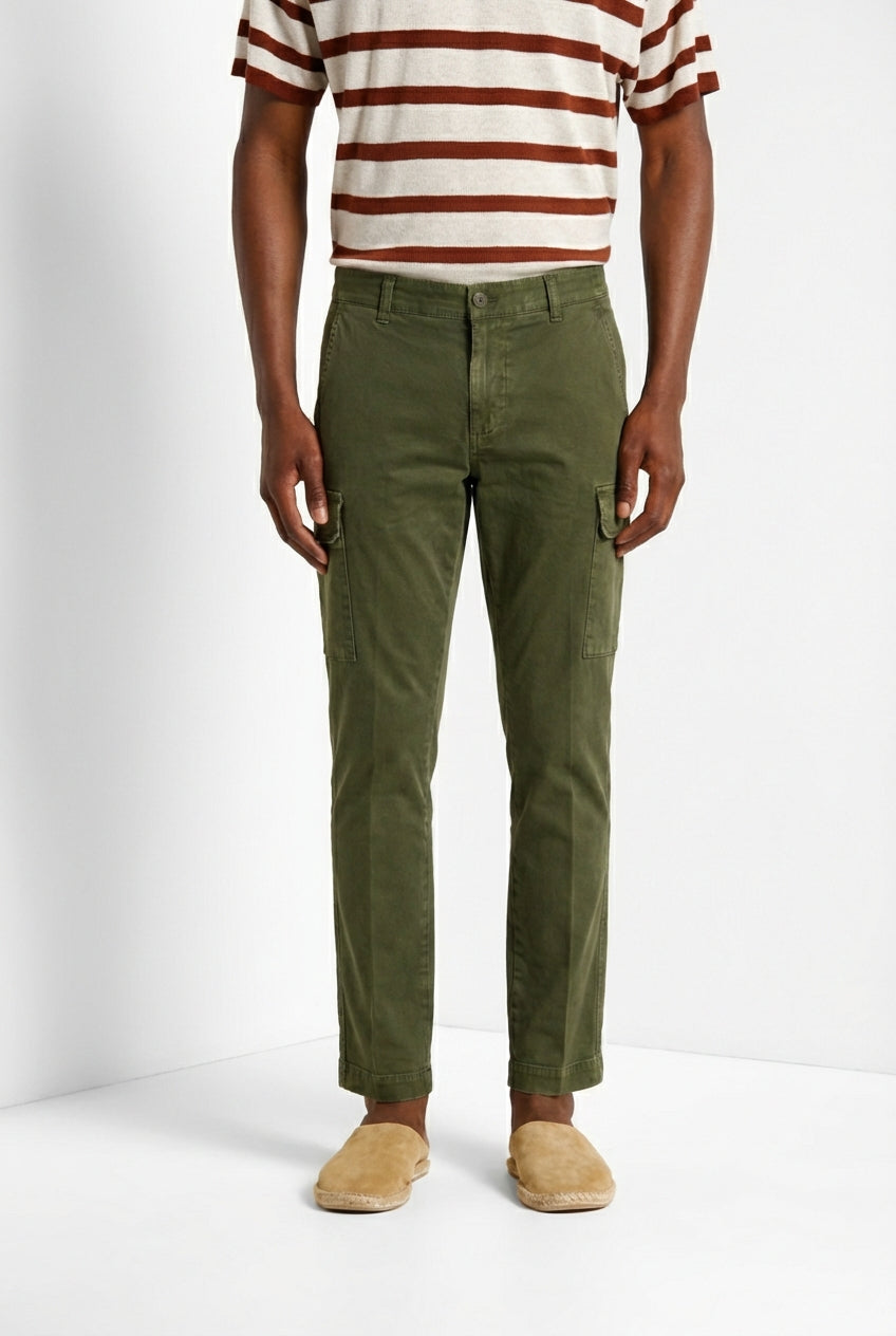 Chile Herren Cargo Hose aus Stretch-Satin extra slim fit ①