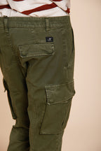 Chile pantalone cargo uomo in raso stretch extra slim fit ①