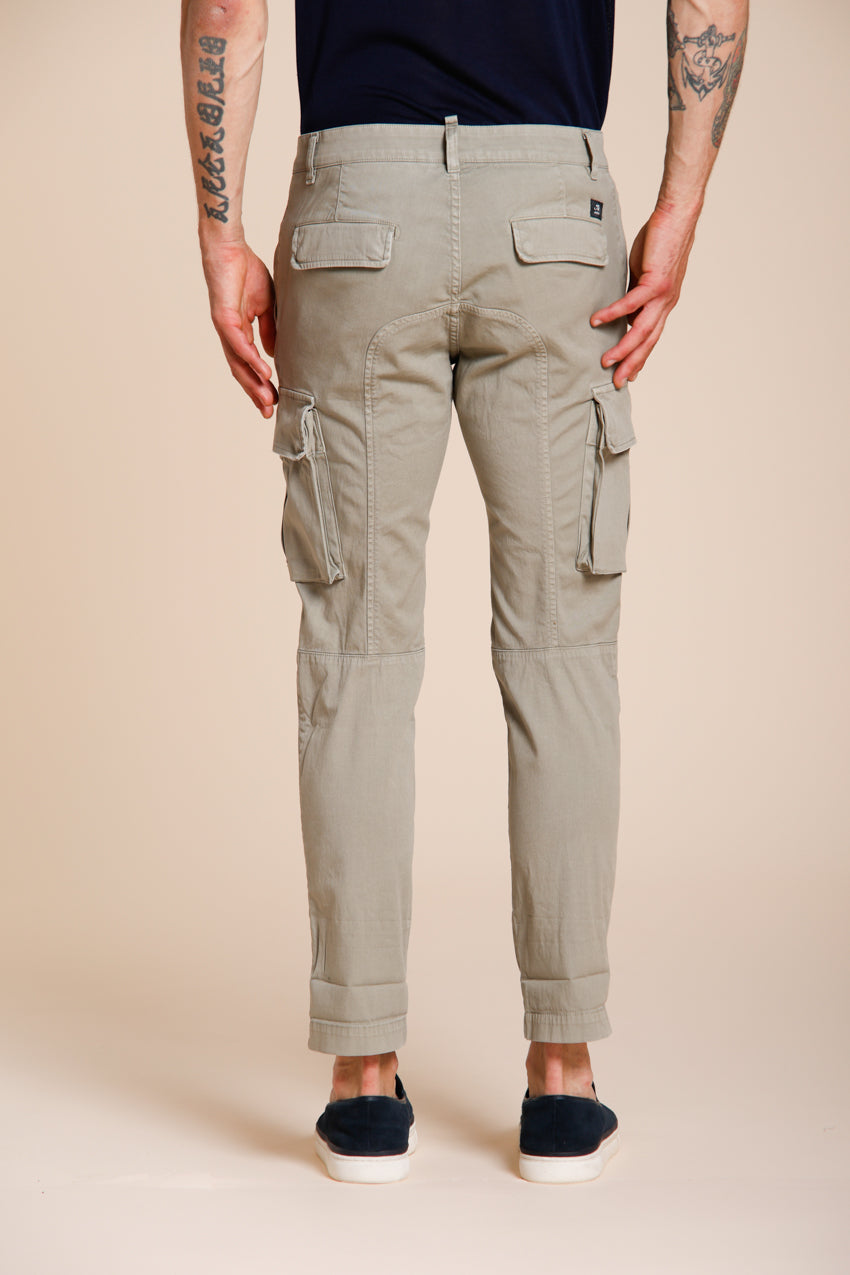 Chile men's cargo pants in stretch satin extra slim fit ①