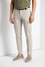 Chile pantalón cargo hombre en satén stretch extra slim fit ①