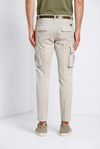 Chile pantalón cargo hombre en satén stretch extra slim fit ①